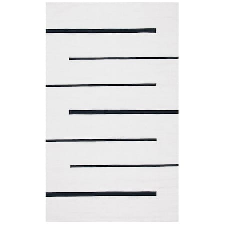 Safavieh 3 x 5 ft. Montauk Hand Woven Rectangle Area Rug Ivory & Black MTK311A-3
